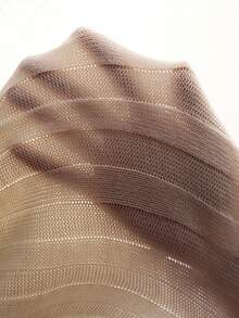 MaterniChic 女式长袖露背蝴蝶结针织连衣裙，秋冬款，孕妇毛衣裙 - 黑與白 - 查看 5