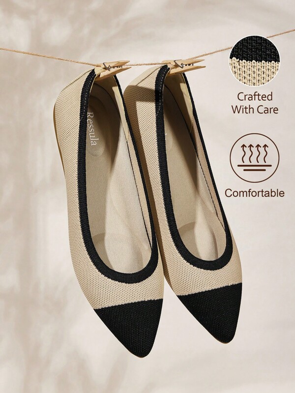 Ressula Zapatos planos para mujer cómodos y de moda, zapatos casuales minimalistas para uso diario