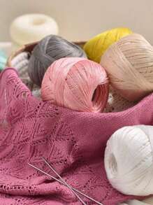 4 团精致蕾丝纱，强力扭纹蕾丝针织纱，披肩和短袖手工钩针纱 - 4團蕾絲 - 查看 2