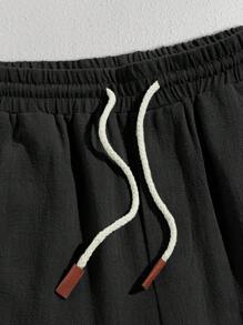 HIMLAND Men Drawstring Waist Shorts