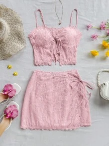 Soleia Women Two Pieces Outfits For Daily Wear - Pink - View 6
