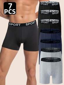 SHEIN 7pcs/Pack Men's Breathable Soft & Comfortable Briefs  Multipack Underwear - Multicolor - View 3