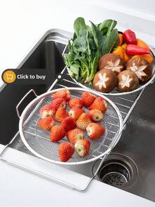Saringan Minyak Stainless Steel untuk Makanan Goreng Saringan Logam untuk Saringan Stainless Steel - MultiWarna - View 7