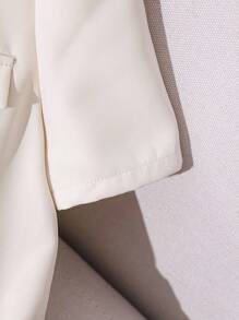 Franclia 女士优雅休闲纯色纽扣迷你连衣裙，适合夏季大学校园穿着