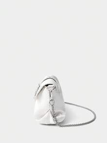 SHECARRY حقيبة يد أنيقة مزينة بالراين للسيدات