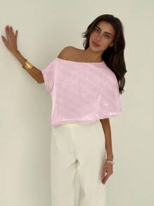 Aloruh 女式夏季蝙蝠袖短袖宽松休闲上衣