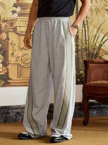 Manfinity VCAY Herren Loose Fit dünne graue Jogginghose, Lässig, bequem für Frühling und Sommer Outdoor Tragen