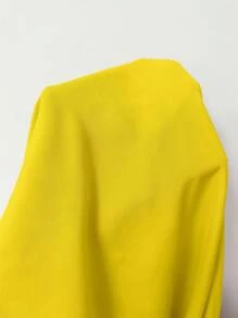 Rafferiza 时尚百搭女士细肩带喇叭裙，适合约会、派对、秋冬穿着 - 黃色 - 查看 7