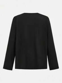 2 件套青少年男孩休闲睡衣套装，炸薯条印花圆领长袖上衣和裤子