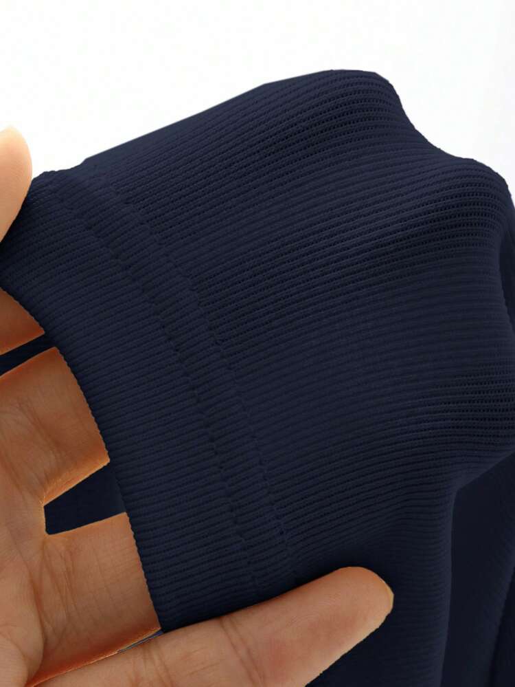 Women's Elegant Scoop Neck T-Shirt, Undershirt Long Sleeve Top