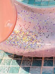 1pc Flamingo Design Thickened PVC Inflatable Swimming Ring Pool Float - Pink - View 6