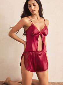 Charlaine Elegant French Style Sexy Women Pajama Set - Multicolor - View 1