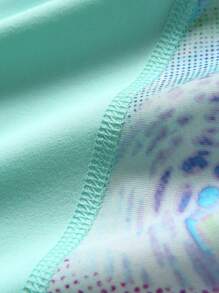 JNSQ Vêtements de rentrée scolaire, vêtements pour préadolescents filles et garçons, T-shirt de sport outdoor à col rond, à quatre aiguilles et six fils, avec imprimé patchwork tie-dye, convenant pour le port quotidien, les activités outdoor, les vacances, le streetwear, les fêtes et les occasions décontractées - Multicolore - Voir 7