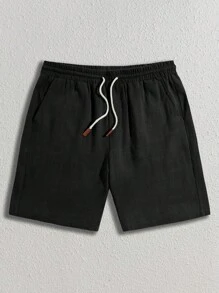HIMLAND Men Drawstring Waist Shorts