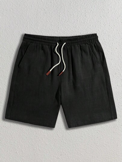 GENTILAND Shorts masculinos com cordão na cintura