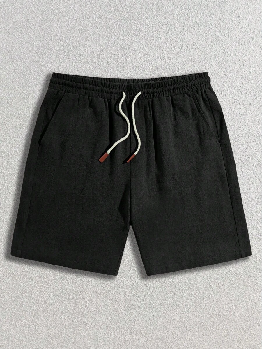 HIMLAND Men Drawstring Waist Shorts