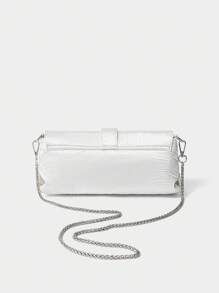 SHECARRY حقيبة يد أنيقة مزينة بالراين للسيدات