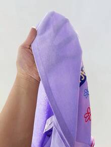 GARFIELD | SHEIN Maija Kids Maija Kids Young Girl Summer Casual Cartoon Pattern Round Neck Sleeveless Dress Kids Purple Dress Girls Casual Dress Toddler Girl Dress Girls Cartoon Dress Girls Purple Dress