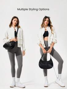 GLOWMODE Shine On 6L 缎面拉链口袋防水内衬单肩斜挎包钱包日常休闲装