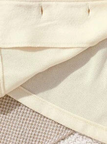 SHEIN Baby Girl Cute Casual Versatile Lapel Jacket, Suitable For Autumn And Winter Daily Wear