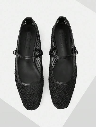 MOTF PREMIUM 舒适简约玛丽珍平底女鞋，通勤百搭，万圣节适用