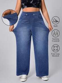 Flexra Plus Size Light Wash Soft Stretch Denim Jeans