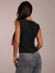 SHEIN Forever 21 海滩度假 夏季文艺复兴博览会 乡村音乐会 Y2K 上衣 毕业典礼 外出露背上衣 音乐节 机场 复活节 波西米亚风夏季上衣 女士夏季 夏季母亲节 毕业典礼上衣 教堂女士 女士上衣 - 黑色 - 查看 2