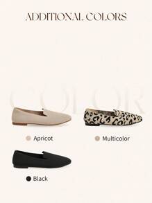 Ressula Fashionable Comfortable Breathable Apricot Flat Shoes For Women