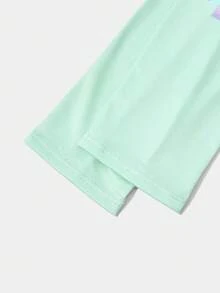THE POWERPUFF GIRLS X SHEIN 1 paire de manches élégantes et mignons avec motif renoncule - Vert - Voir 4