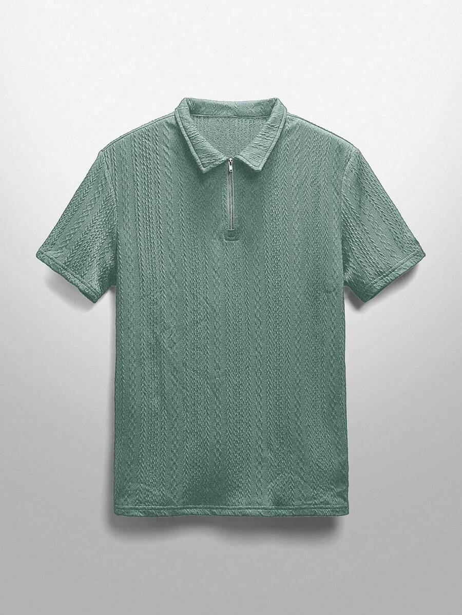 NEON BLANC Camisa polo masculina casual de malha de manga curta, estilo streetwear, adequada para o verão