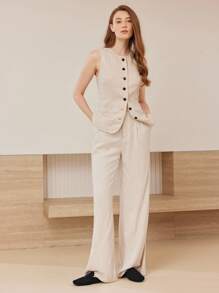 MOTF PREMIUM 圆头凉鞋，低跟平底凉鞋，2024年夏季新品