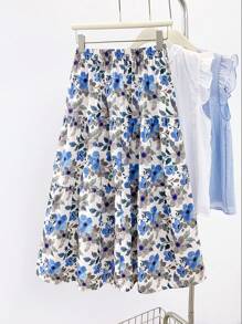 INAWLY 女士花卉印花休闲裙，重返校园 - 彩色 - 查看 2