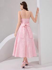 Coutiva 奢华舞会礼服，优雅名媛风别致礼服 - 粉色 - 查看 2