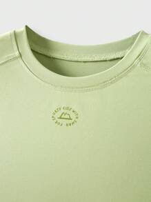 JNSQ Schul-Kleidung, Kleidung für Tween-Mädchen und Jungen, Sportbekleidung für Mädchen, Lässiges Tank Top für Outdoor-Sport im Herbst, Kinder Rundhals Vier-Nadel-Sechs-Faden-Nahtlos Spaß Muster Outdoor Profisport Loose Fit Tank Top