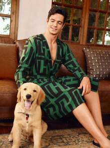 EverLounge English Gentleman Noble Classic Casual Men's Bathrobe, Fall