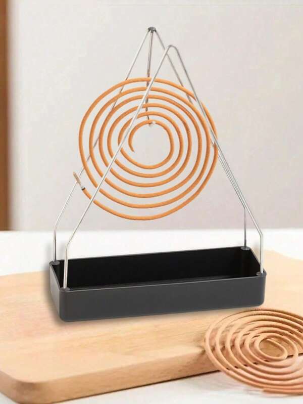 Espiral para repelente de mosquitos de estilo tradicional hecho de metal, soporte para quemar incienso de pared para oficina, hogar, jardín y camping - Soporte AromaRelax fácil de instalar