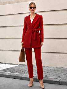 CLARA VERO 2 piezas Chaqueta blazer y pantalones oversize
