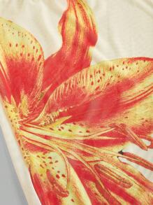 Swim Oasis 夏日海岛度假辣妹百合印花比基尼及短裙高级套装 - 彩色 - 查看 9