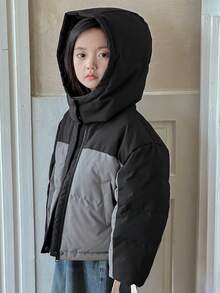 Dazy Kids Girls Padded Coat, Fall - Multicolor - View 7