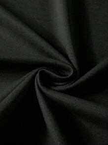 Claim Dot 男款標語印花落肩 T 卹 - 黑色 - 查看 4