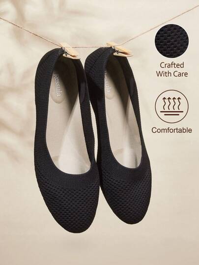 Ressula 女士时尚纯色休闲平底便鞋