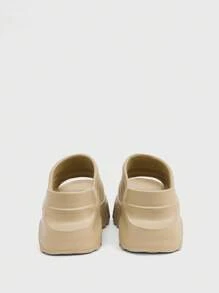 Sugerpunk Y2K 风格坡跟厚底休闲舒适一脚蹬凉鞋，适合女士外出和街头散步