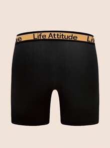 Manfinity Underwear&Sleepwear Basics 7pcs Men's Long Leg Waistband Solid Color Trunk Multipack - Multicolor - View 2