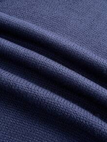 SHEIN Teenage Girl Oversized Crew Neck Casual Bear Graphic Long Sleeve Pullover Sweater In Blue, Red, White, Thermal, Fashionable Streetwear, Loose, Suitable For School, Sports, College, Vintage,In Fall/Winter