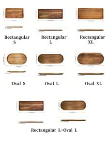 1/2 件橡果形木托盘、椭圆形托盘、矩形托盘、木托盘、美容展示托盘、香水托盘、浴室托盘、器皿木托盘、蛋糕托盘、厨房托盘、展示架、食品托盘、纸杯蛋糕托盘，用于装饰、万圣节、复活节、情人节、圣诞节、餐桌装饰、用于、蛋糕、面包、香水、珠宝、浴室用品