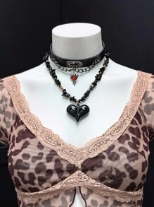 EgrlEra 女士性感露肩蕾丝边动物印花上衣，适合海滩和度假穿着 - 彩色 - 查看 5