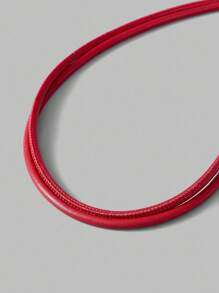 Ontre 1 件波西米亚结白色长腰带，适合度假 - 紅色 - 查看 4