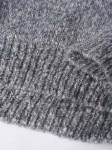 SHEIN Little Byeori 男童休闲圆领长袖套头毛衣