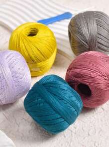 4 团精致蕾丝纱，强力扭纹蕾丝针织纱，披肩和短袖手工钩针纱 - 4團蕾絲 - 查看 9