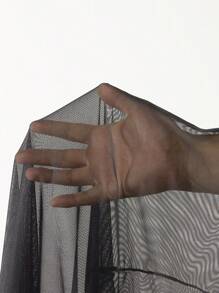 Swim Oasis Women's Gold Floral Embroidery Slimming Black One Piece Swimsuit With Skirt, Sexy Casual Outfit For Spring/Summer Vacation, Beach Party, 2pcs Set - Multicolor - View 12